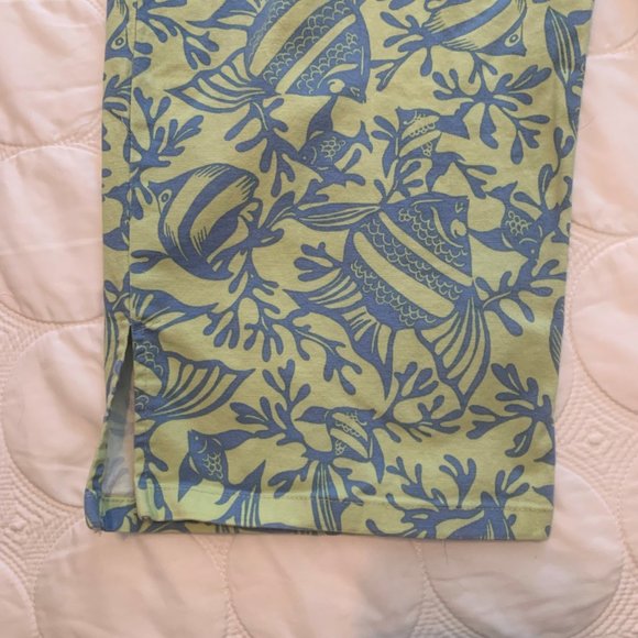 Talbot's Size 10, Ladies' Green and Blue Crop Pants - Picture 7 of 7